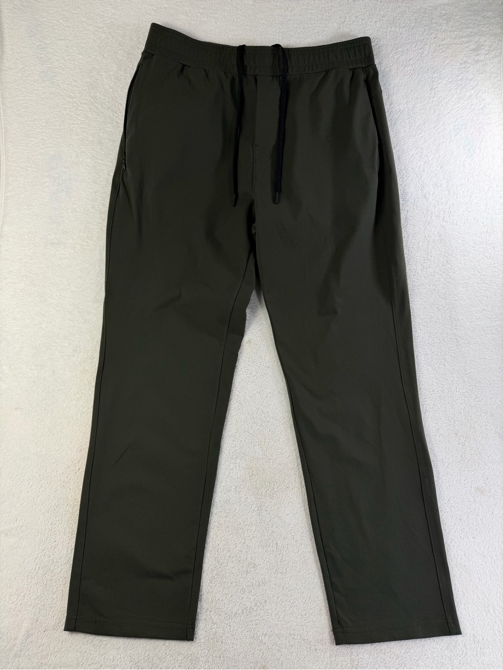 Public Rec Daymaker Stretch Pants Men 34x30 Olive Green Drawstring Golf